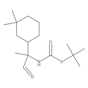 tert-butyl N-[2-(3,3-dimethylcyclohexyl)-1-oxopropan-2-yl]carbamate结构式