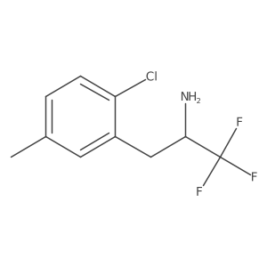 3-(2-Chloro-5-methylphenyl)-1,1,1-trifluoropropan-2-amine Structure