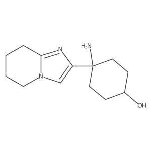 4-amino-4-{5H,6H,7H,8H-imidazo[1,2-a]pyridin-2-yl}cyclohexan-1-ol Structure