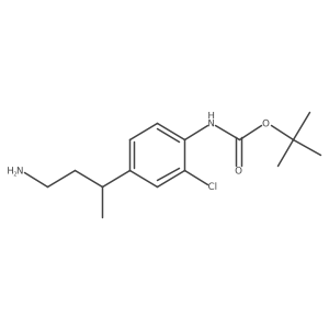 tert-butyl N-[4-(4-aminobutan-2-yl)-2-chlorophenyl]carbamate Structure