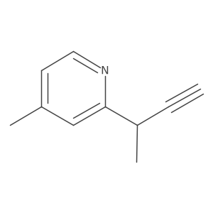 2-(But-3-yn-2-yl)-4-methylpyridine结构式