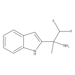 1,1-difluoro-2-(1H-indol-2-yl)propan-2-amine Structure