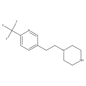 1-{2-[6-(Trifluoromethyl)pyridin-3-yl]ethyl}piperazine Structure