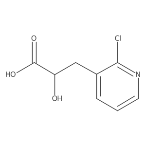 3-(2-Chloropyridin-3-yl)-2-hydroxypropanoic acid结构式