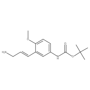tert-butyl N-[3-(3-aminoprop-1-en-1-yl)-4-methoxyphenyl]carbamate Structure