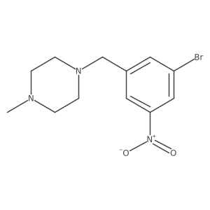 1-[(3-Bromo-5-nitrophenyl)methyl]-4-methylpiperazine Structure