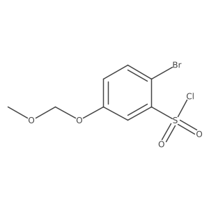2-Bromo-5-(methoxymethoxy)benzene-1-sulfonyl chloride Structure