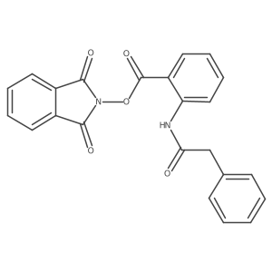 1,3-dioxo-2,3-dihydro-1H-isoindol-2-yl 2-(2-phenylacetamido)benzoate Structure