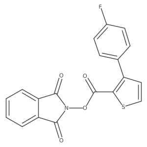 1,3-dioxo-2,3-dihydro-1H-isoindol-2-yl 3-(4-fluorophenyl)thiophene-2-carboxylate Structure