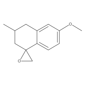 6-methoxy-3-methyl-3,4-dihydro-2H-spiro[naphthalene-1,2'-oxirane]结构式
