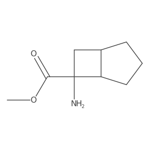 Methyl 6-aminobicyclo[3.2.0]heptane-6-carboxylate结构式