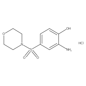 2-Amino-4-morpholin-4-ylsulfonylphenol;hydrochloride结构式