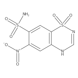 124-Benzthiadiazn,11-O2-7-NH2SO2-6NO2 Structure