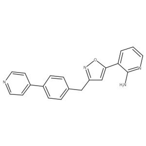 3-(3-(4-(Pyridin-4-yl)benzyl)isoxazol-5-yl)pyridin-2-amine Structure