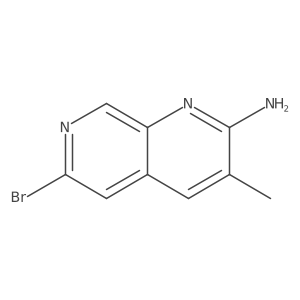 6-Bromo-3-methyl-1,7-naphthyridin-2-amine Structure