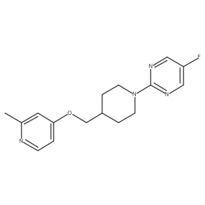 5-Fluoro-2-(4-{[(2-methylpyridin-4-yl)oxy]methyl}piperidin-1-yl)pyrimidine Structure
