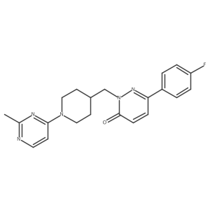 6-(4-Fluorophenyl)-2-{[1-(2-methylpyrimidin-4-yl)piperidin-4-yl]methyl}-2,3-dihydropyridazin-3-one结构式