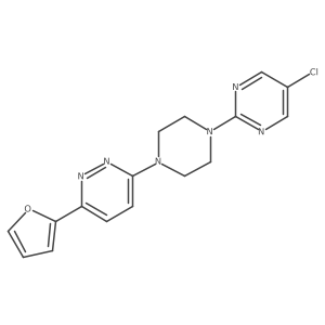 3-[4-(5-Chloropyrimidin-2-yl)piperazin-1-yl]-6-(furan-2-yl)pyridazine Structure