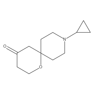 9-Cyclopropyl-1-oxa-9-azaspiro[5.5]undecan-4-one Structure