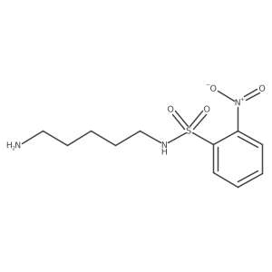 N-(5-aminopentyl)-2-nitrobenzenesulfonamide结构式