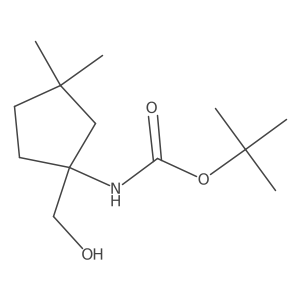 tert-butyl N-[1-(hydroxymethyl)-3,3-dimethylcyclopentyl]carbamate Structure
