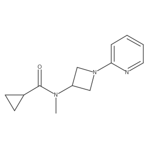 N-methyl-N-[1-(pyridin-2-yl)azetidin-3-yl]cyclopropanecarboxamide结构式