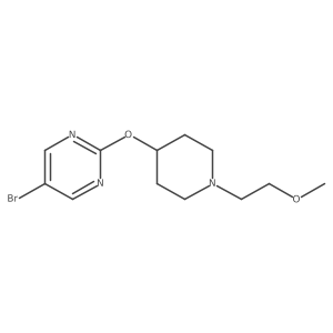5-Bromo-2-{[1-(2-methoxyethyl)piperidin-4-yl]oxy}pyrimidine结构式