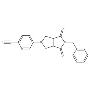 5-{5-Benzyl-4,6-dioxo-octahydropyrrolo[3,4-c]pyrrol-2-yl}pyridine-2-carbonitrile Structure