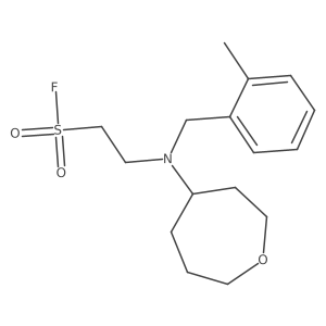 2-{[(2-Methylphenyl)methyl](oxepan-4-yl)amino}ethane-1-sulfonyl fluoride结构式