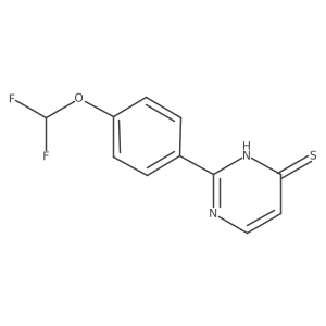 2-[4-(Difluoromethoxy)phenyl]-3,4-dihydropyrimidine-4-thione结构式