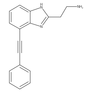 2-[7-(2-phenylethynyl)-1H-1,3-benzodiazol-2-yl]ethan-1-amine结构式