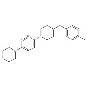 4-(6-{4-[(4-Methylphenyl)methyl]piperazin-1-yl}pyridazin-3-yl)morpholine Structure
