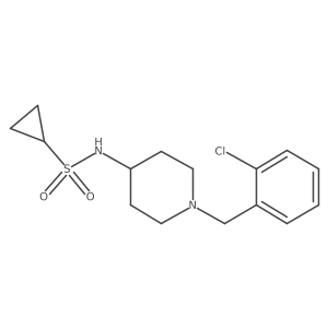 N-{1-[(2-chlorophenyl)methyl]piperidin-4-yl}cyclopropanesulfonamide Structure
