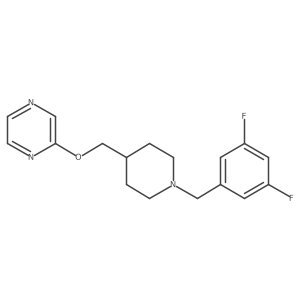 2-({1-[(3,5-Difluorophenyl)methyl]piperidin-4-yl}methoxy)pyrazine结构式