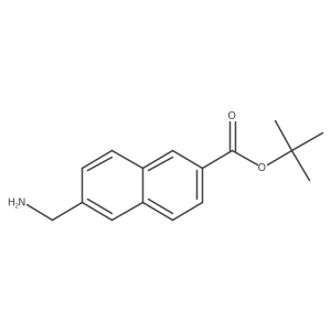 Tert-butyl 6-(aminomethyl)naphthalene-2-carboxylate Structure