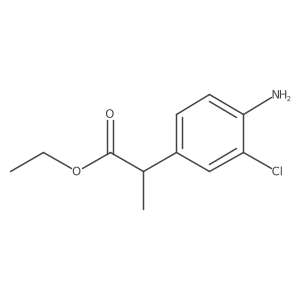 Ethyl alpha-(3-chloro-4-aminophenyl)-propionate Structure
