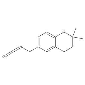 6-(isocyanatomethyl)-2,2-dimethyl-3,4-dihydro-2H-1-benzopyran Structure