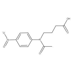 4-(N-acetyl-4-nitro-anilino)butanoic acid Structure