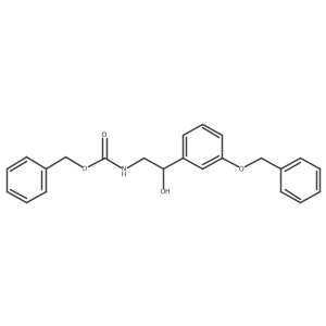 benzyl N-{2-[3-(benzyloxy)phenyl]-2-hydroxyethyl}carbamate结构式