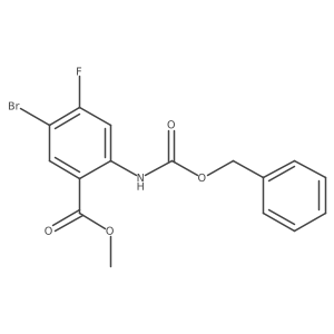 Methyl 2-{[(benzyloxy)carbonyl]amino}-5-bromo-4-fluorobenzoate Structure