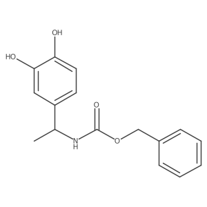 benzyl N-[1-(3,4-dihydroxyphenyl)ethyl]carbamate Structure