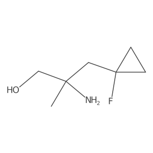2-Amino-3-(1-fluorocyclopropyl)-2-methylpropan-1-ol结构式