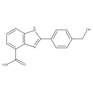 2-(4-Hydroxymethyl-phenyl)-1H-benzoimidazole-4-carboxylic acid amide Structure