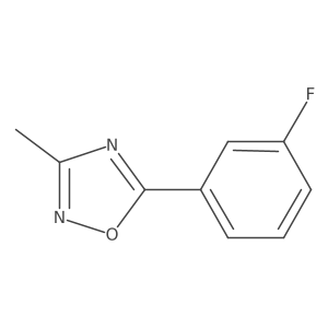 5-(3-Fluorophenyl)-3-methyl-1,2,4-oxadiazole Structure