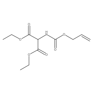 Diethyl 2-[[(allyloxy)carbonyl]amino]malonate结构式