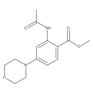 2-Acetylamino-4-morpholin-4-yl-benzoic Acid Methyl Ester Structure