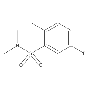 5-fluoro-N,N,2-trimethylbenzenesulfonamide结构式