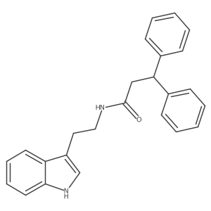 N-[2-(1H-indol-3-yl)ethyl]-3,3-diphenylpropanamide结构式