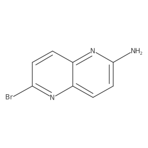 6-Bromo-1,5-naphthyridin-2-amine Structure