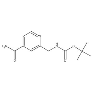 tert-Butyl ((4-carbamoylpyridin-2-yl)methyl)carbamate结构式
